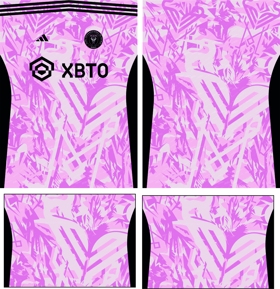 Arte vetor Inter miami adidas concept