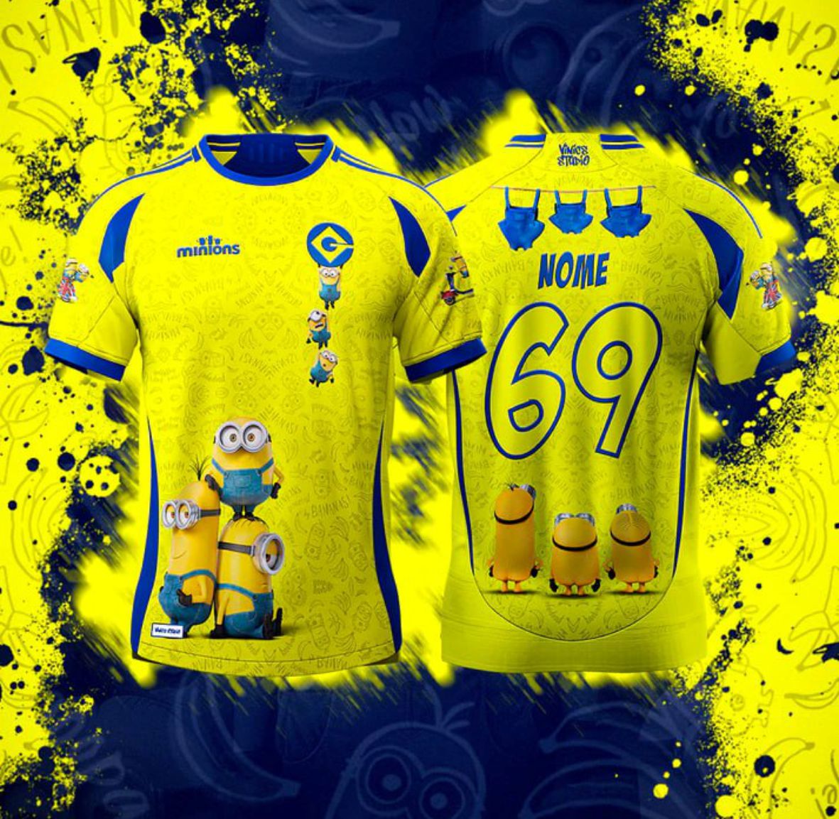 arte vetor camisa minions